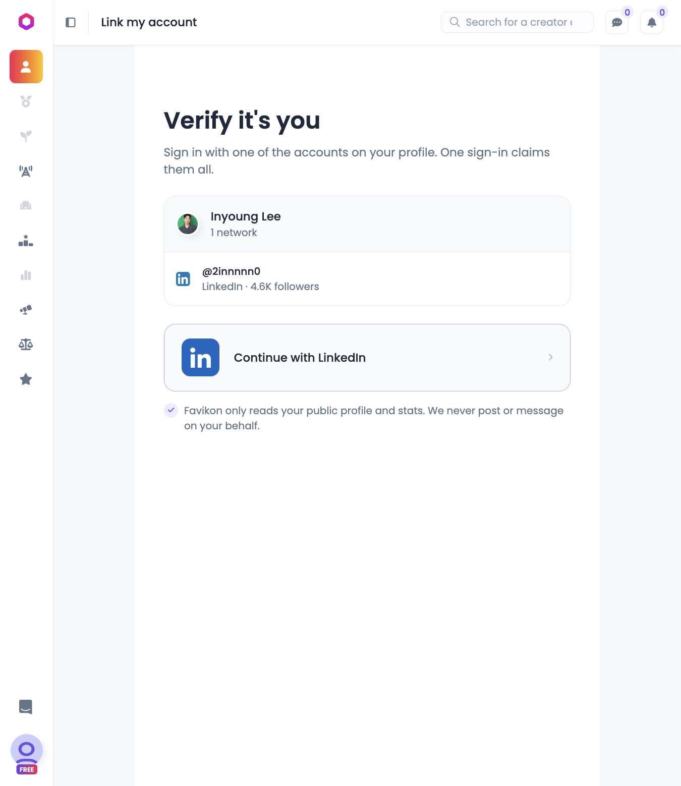 Verify it's you 화면