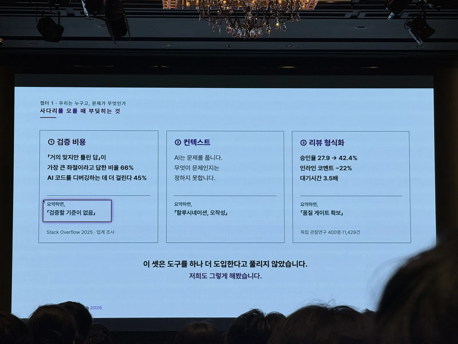 사다리를 오를 때 부딪히는 것: 검증 비용, 컨텍스트, 리뷰 형식화