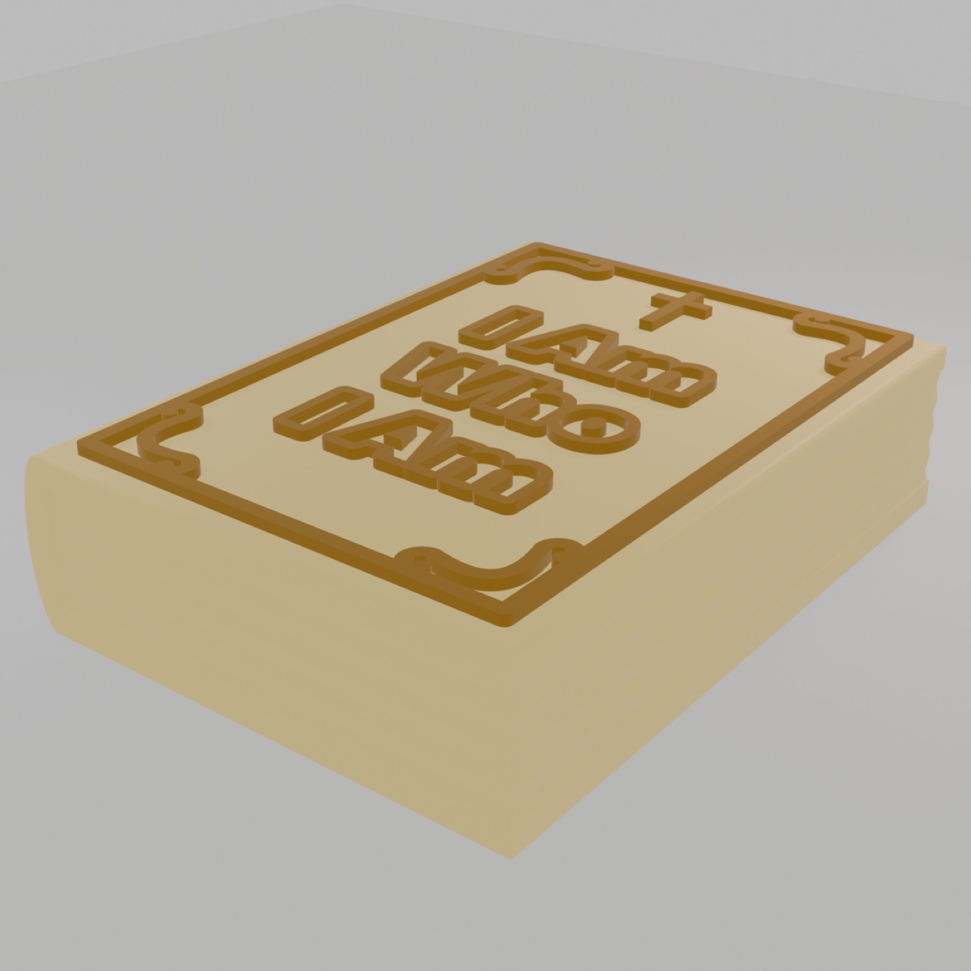 NFC 성경키링 15초 광고 영상용 3D 렌더. 파스텔 노랑 키링