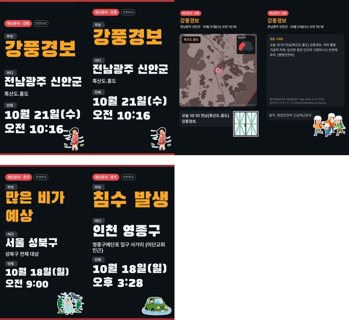 게시 후 화면 검사 시트