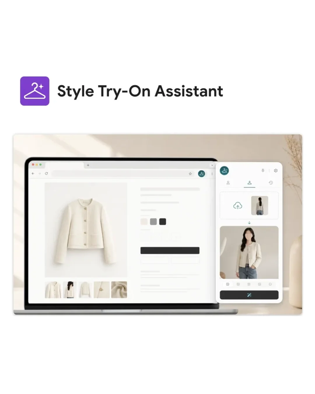 Style Try-On Assistant 크롬 확장의 Chrome 웹 스토어 화면